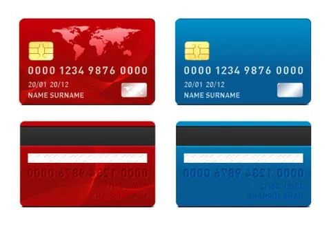 Vector Credit Card template Stock Illustration
