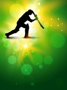 Vector cricket background Stock Illustration