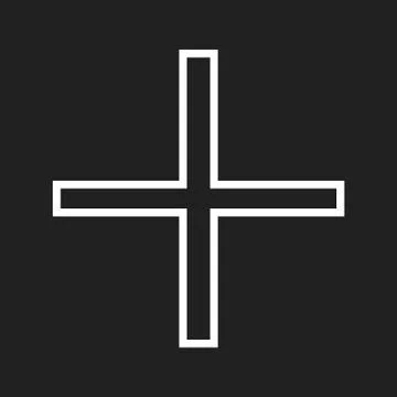 Vector cross icon Stock Illustration