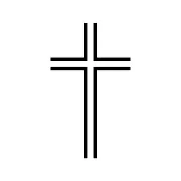 Vector cross icon Stock Illustration