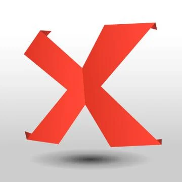 Vector cross. Red cross on a gray background. Ilustração Stock