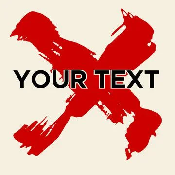 Vector Cross Shape on White. RedCross Stamp. Icon, Logo, Banner Design. Stock Illustration