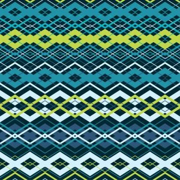 Vector cross zigzag seamless pattern Illustrazione stock