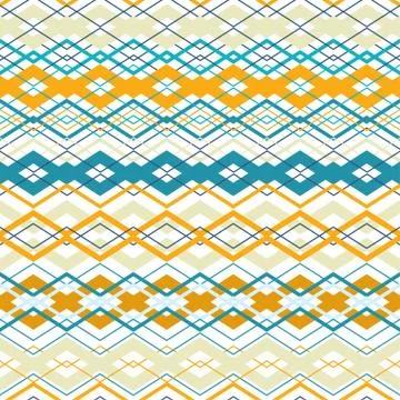 Vector cross zigzag seamless pattern イラスト素材