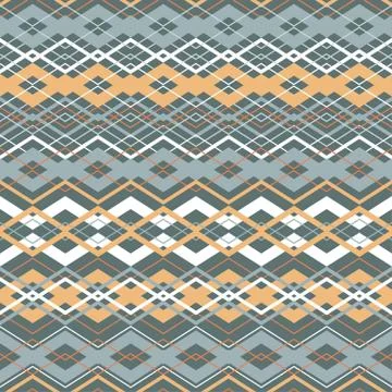 Vector cross zigzag seamless pattern イラスト素材