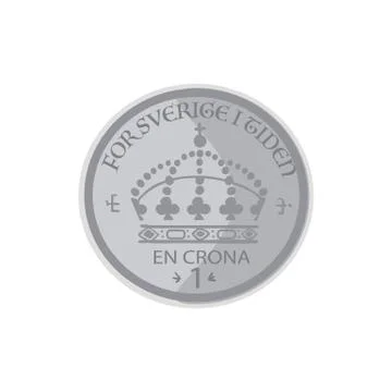 Vector crown isolated Illustrazione stock