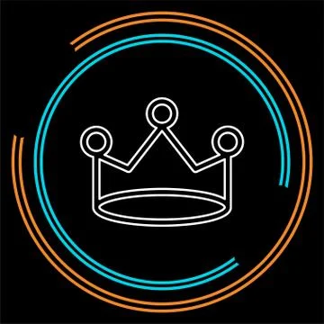 Vector Crown king illustration, royal queen Stock Illustration