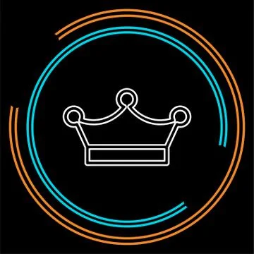 Vector Crown king illustration, royal queen Stock Illustration