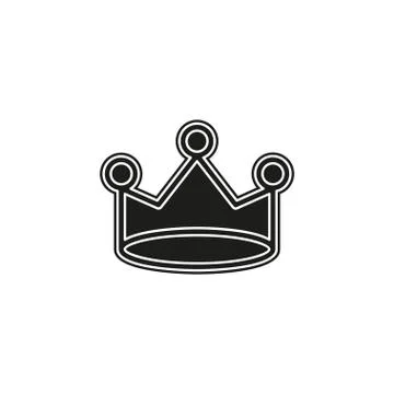 Vector Crown king illustration, royal queen illustration isolated Stock Illustration