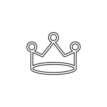 Vector Crown king illustration, royal queen Stock Illustration