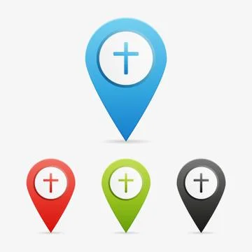 Vector crucifix pointers Stock Illustration