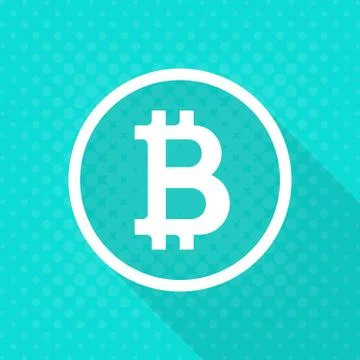 Vector crypto currency bitcoin icon 스톡 일러스트