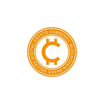 Vector cryptocurrency global symbol icon. Stock Illustration