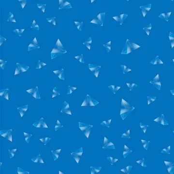 Vector crystal diamond seamless pattern on blue background. Glass transpare.. Illustrazione stock