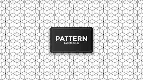 Vector of Cube Pattern. Good for additional design, additional element, etc. Stock Illustration