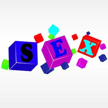 Vector cube sex Illustrazione stock