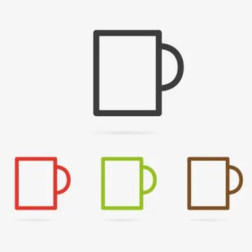 Vector cup icon Stock Illustration