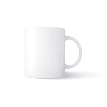 Vector cup in mesh gradient style. Editable color Stock Illustration