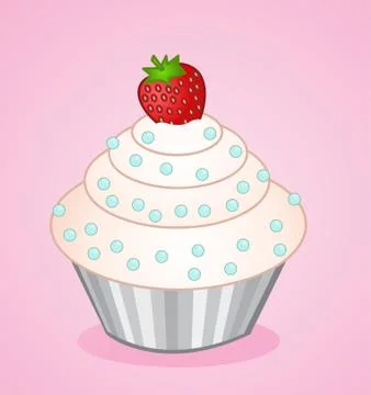 Vector cupcake Stock Illustration