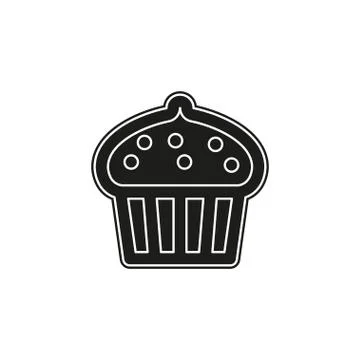 Vector cupcake muffins - dessert illustration Stock Illustration
