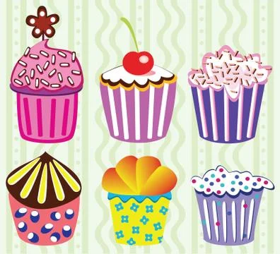 Vector cupcakes Stock Illustration