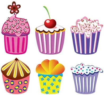 Vector cupcakes Stock Illustration