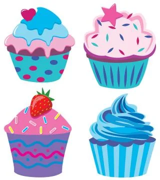 Vector cupcakes Stock Illustration