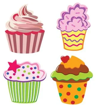 Vector cupcakes Stock Illustration