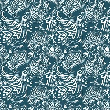 Vector curles pattern Illustrazione stock