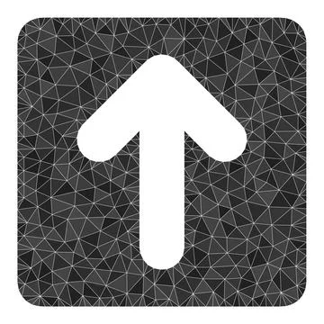 Vector Up Cursor Triangle Filled Icon Illustrazione stock