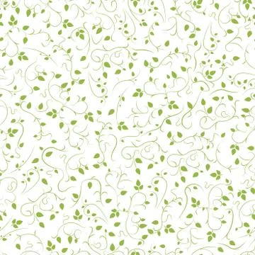 Vector curve seamless floral pattern. Abstract ornate background Illustrazione stock