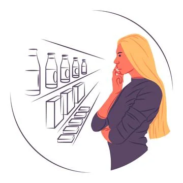 Vector customer in shadow of sharp lines style Stock Illustration