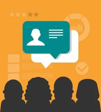 Vector customer testimonials concept illustration Stock Illustration