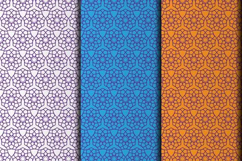 Vector customize geometric pattern design. Stock Illustration