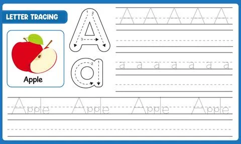 Vector Cut And Glue Apple Activity Worksheet For Kids My Creative Activity Stock Illustration