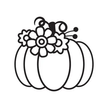 Vector cut out pumpkin decorative set. Stock Illustration