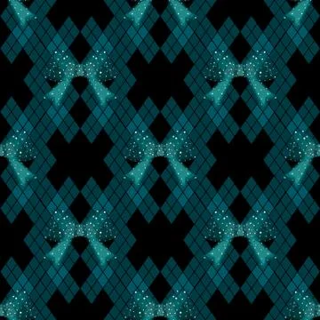 Vector cute abstract bow tie seamless pattern background Stock Illustration