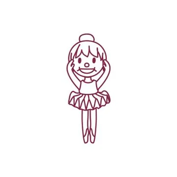 Vector cute cartoon kid, child clipart Stock Illustration