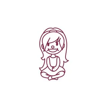 Vector cute cartoon kid, child clipart Stock Illustration