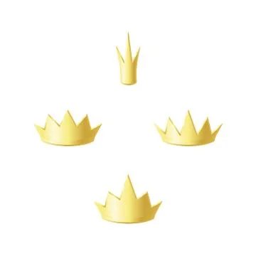 Vector cute crown for princess Illustrazione stock