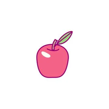 Vector cute drawn fruit clipart Stock Illustration