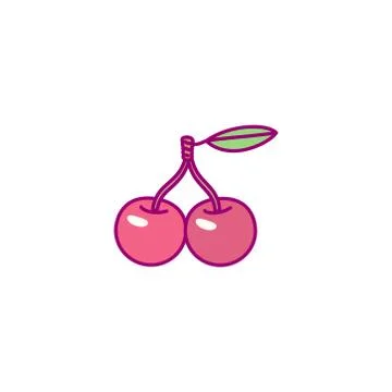 Vector cute drawn fruit clipart Stock Illustration
