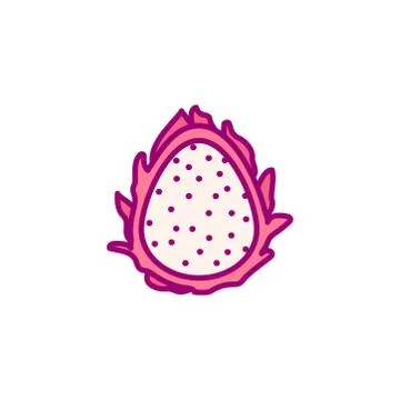 Vector cute drawn fruit clipart Stock Illustration