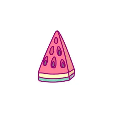 Vector cute drawn fruit clipart Stock Illustration