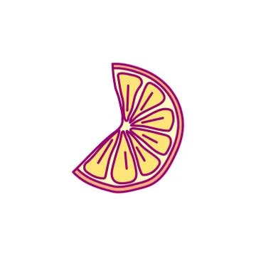 Vector cute drawn fruit clipart Stock Illustration