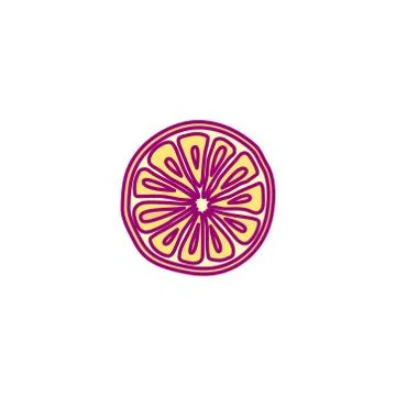 Vector cute drawn fruit clipart Stock Illustration