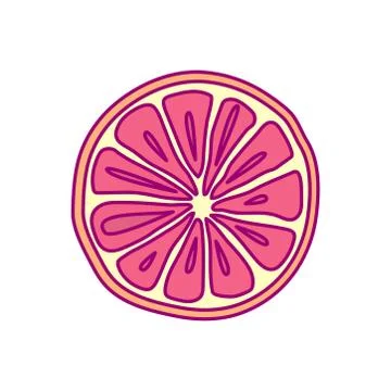 Vector cute drawn fruit clipart Stock Illustration