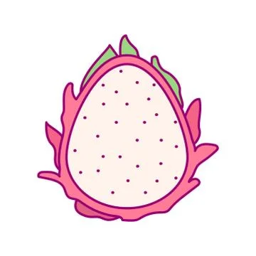Vector cute drawn fruit clipart Stock Illustration