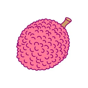 Vector cute drawn fruit clipart Stock Illustration