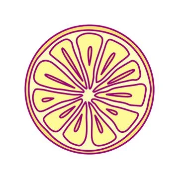 Vector cute drawn fruit clipart Stock Illustration